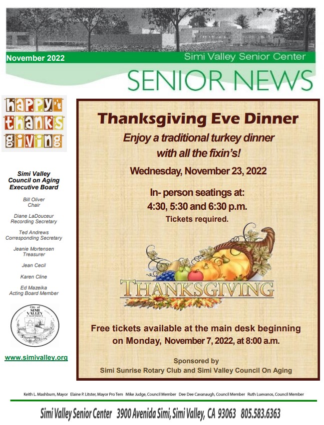 November Senior News Cover